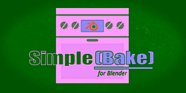 SimpleBake product image on Superhive, a PBR baking addon for Blender
